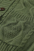 Front Pocket And Buttons Closure Cardigan